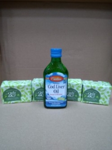 (125)Carlson Cod Liver Oil Fruit Splash Flavour 美國康聖鱈魚肝油果香口味250 ML裝食品代購7瓶(圖片僅供參考,請以容量內容為準)
